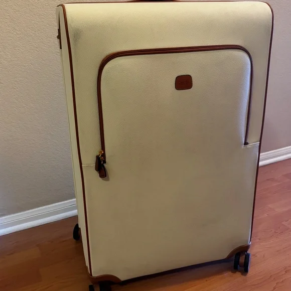 BRIC’S Firenze Designer Luggage – 32” Large Spinner Cream Color, USED - Picture 2 of 15